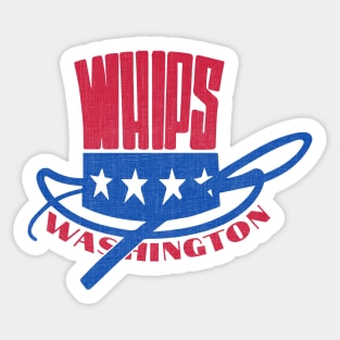 Defunct Washington Whips Soccer Sticker